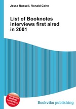 List of Booknotes interviews first aired in 2001