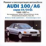 Ремонт и эксплуатация Audi 100/A6 1990-1997 г.г. выпуска
