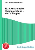 1925 Australasian Championships – Men`s Singles