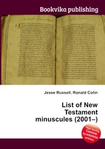 List of New Testament minuscules (2001–)