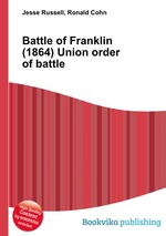 Battle of Franklin (1864) Union order of battle