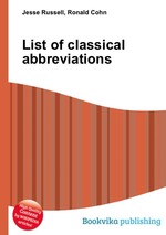 List of classical abbreviations