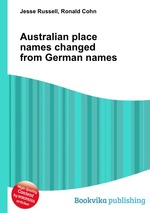 Australian place names changed from German names