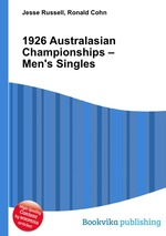 1926 Australasian Championships – Men`s Singles