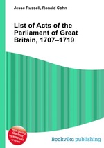 List of Acts of the Parliament of Great Britain, 1707–1719