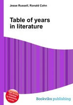 Table of years in literature