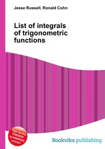 List of integrals of trigonometric functions