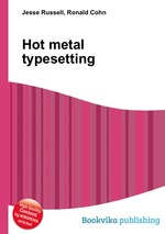 Hot metal typesetting