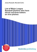 List of Major League Baseball pitchers who have struck out three batters on nine pitches