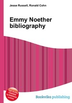 Emmy Noether bibliography