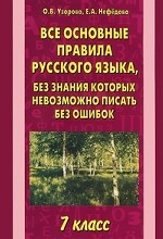 Все основные правила русского языка, без знания которых невозможно писать без ошибок. 7 класс