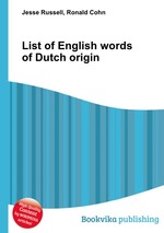 List of English words of Dutch origin