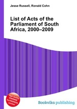 List of Acts of the Parliament of South Africa, 2000–2009