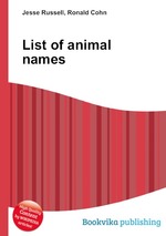 List of animal names