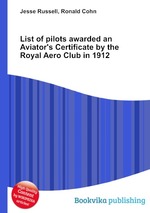 List of pilots awarded an Aviator`s Certificate by the Royal Aero Club in 1912