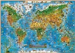 Детская карта мира. Животные
