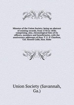 Minutes of the Union Society