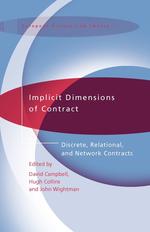 Implicit Dimensions of Contract. Discrete, Relational and Network Contracts