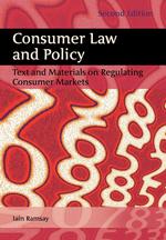 Consumer Law and Policy. Text and Materials on Regulating Consumer Markets