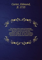 The history of the county of Cambridge