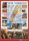 Карта-схема Нью-Йорка / Карта-схема Вашингтона. Плакат