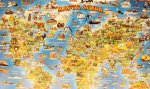 Детская карта мира (настольная)