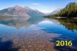 Изумрудное озеро. Календарь настенный квартальный трёхблочный на 2016 год