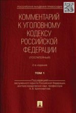 Комментарий к Уголовному кодексу Российской Федерации (постатейный). В 2 томах. Том 1