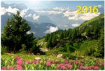Горная долина. Календарь настенный квартальный трёхблочный на 2016 год