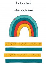 Блокнот для записей "Let``s climb the rainbow" (А6)