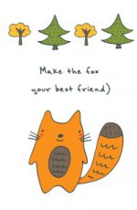 Блокнот для записей " Make the fox your best friend"