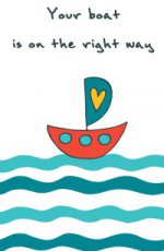 Блокнот для записей " Your boat is on the right way"