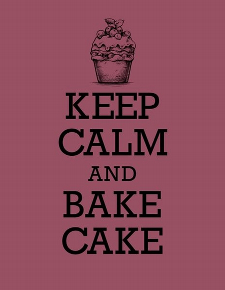 Книга для записи рецептов. KEEP CALM and BAKE CAKE