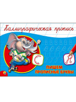 КАЛЛИГРАФИЧЕСКАЯ ПРОПИСЬ А5. альбомная. ПИШЕМ ПРОПИСНЫЕ БУКВЫ