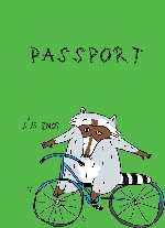 Енот на колесах (обложка на паспорт)