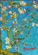 Обложка для паспорта. Ван Гог. Цветущие ветки миндаля