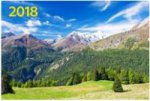"Альпийская сказка". Настенный трехблочный квартальный календарь на 2018 год с курсором в индивидуальной упаковке (Европакет)