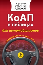 Кодекс РФ об административных правонарушениях в таблицах для автомобилистов. С изменениями на 1 марта 2011 года