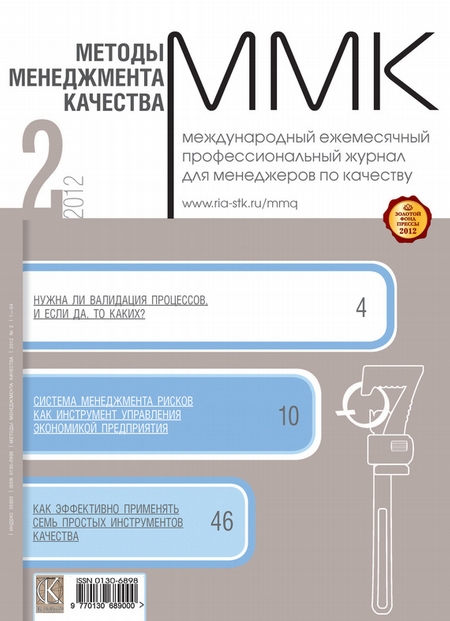 Методы менеджмента качества № 2 2012