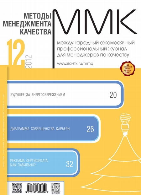 Методы менеджмента качества № 12 2012