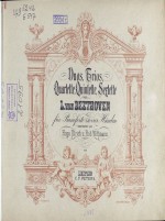 Quartette v. L. van Beethoven fur Pianoforte zu 4 Hd