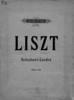 12 Lieder v. Fr. Schubert fur das Pianoforte ubertragen v. Fr. Liszt