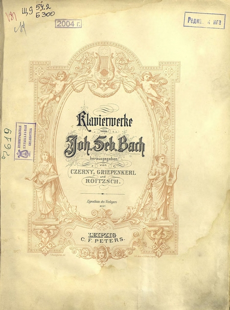 Klavierwerke v. J. S. Bach
