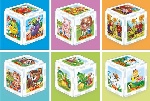 Курочка Ряба. Развивающий пазл-кубик со сказкой. В индивидуальной упаковке с подвесом. 6 элементов