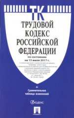 Трудовой кодекс РФ ( по сост. на 15.07.2017г.)+Сравнительная таблица изменений