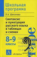 Синтаксис и пунктуация русского языка в таблицах и схемах. 8-9 классы
