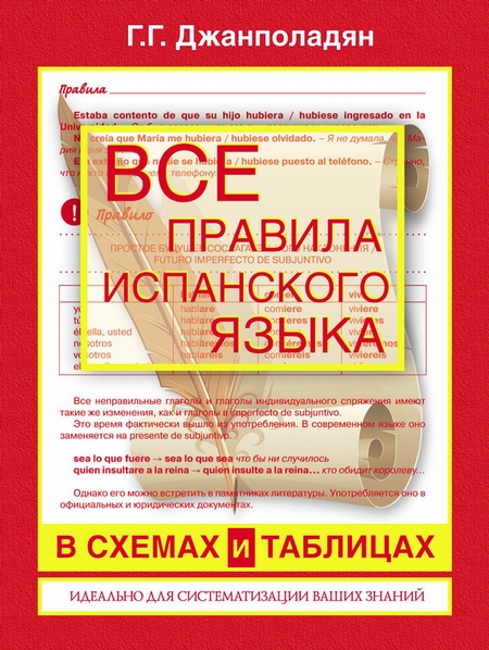 Все правила испанского языка в схемах и таблицах: справочник по грамматике