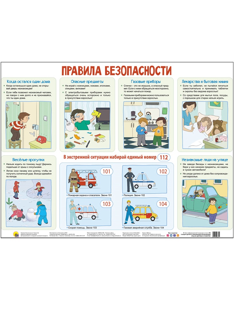 ПЛАКАТ. ПРАВИЛА БЕЗОПАСНОСТИ