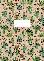 Тетрадь. Кактусы (Fixprice)