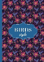 Тетрадь. Birds style (колибри в цветах, Fixprice)
